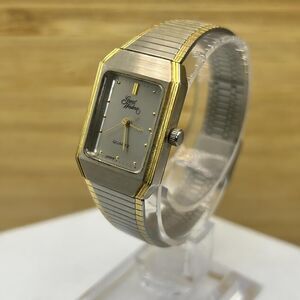 Great Western Quartz Watch Gold-Tone Bezel Two-Tone Band Japan Movement